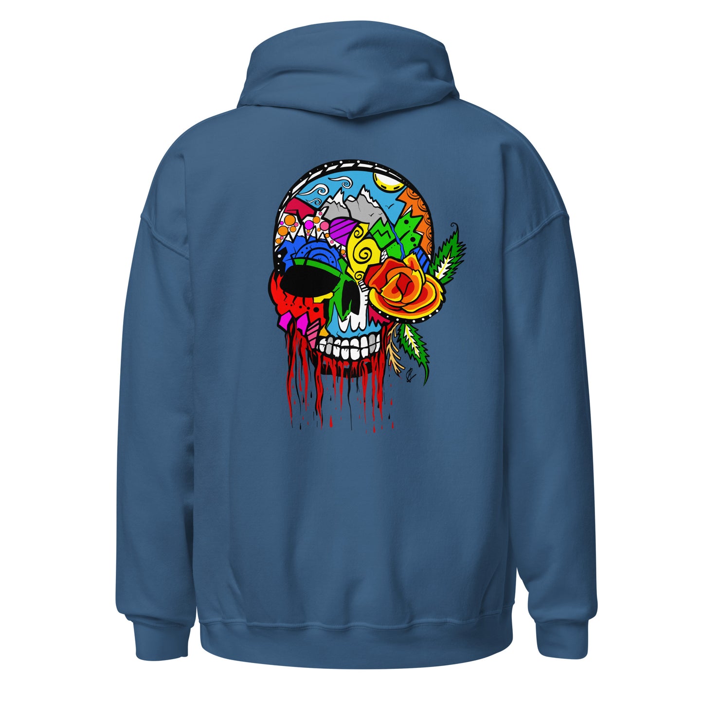 Rose Skull - Unisex Hoodie