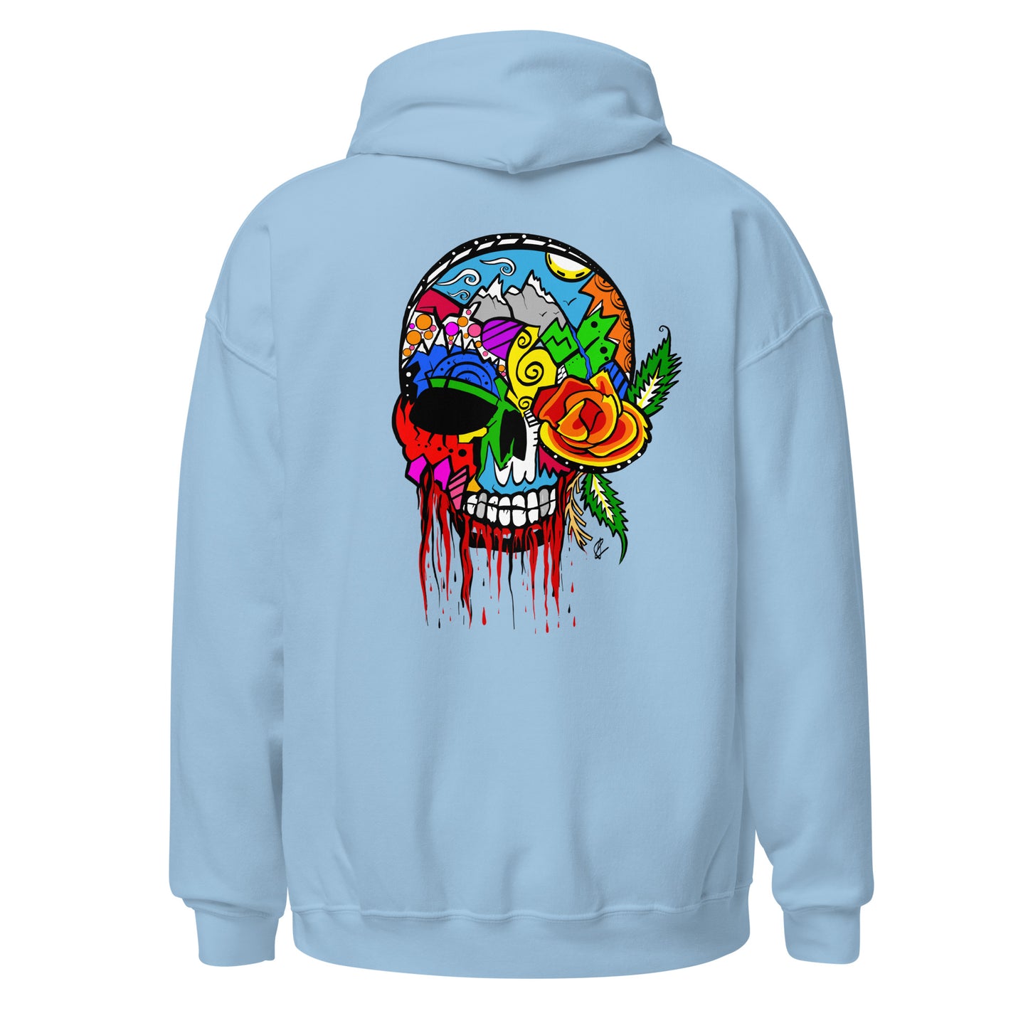 Rose Skull - Unisex Hoodie