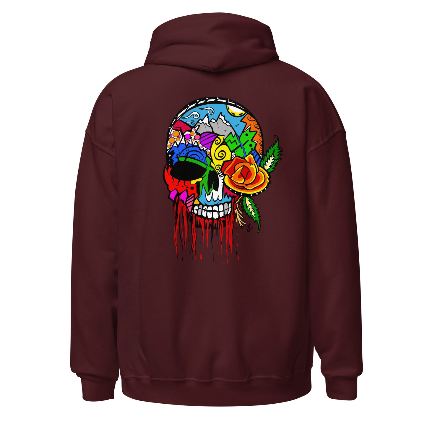 Rose Skull - Unisex Hoodie