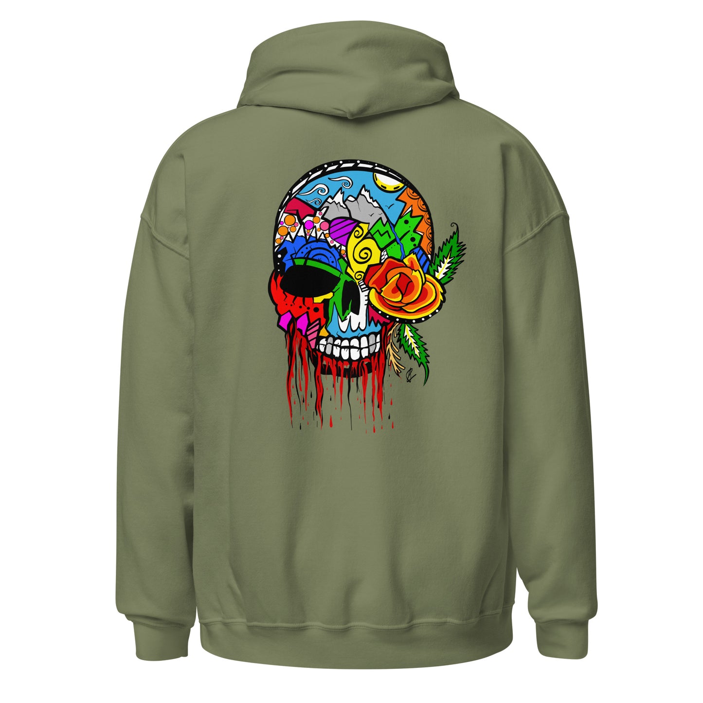 Rose Skull - Unisex Hoodie