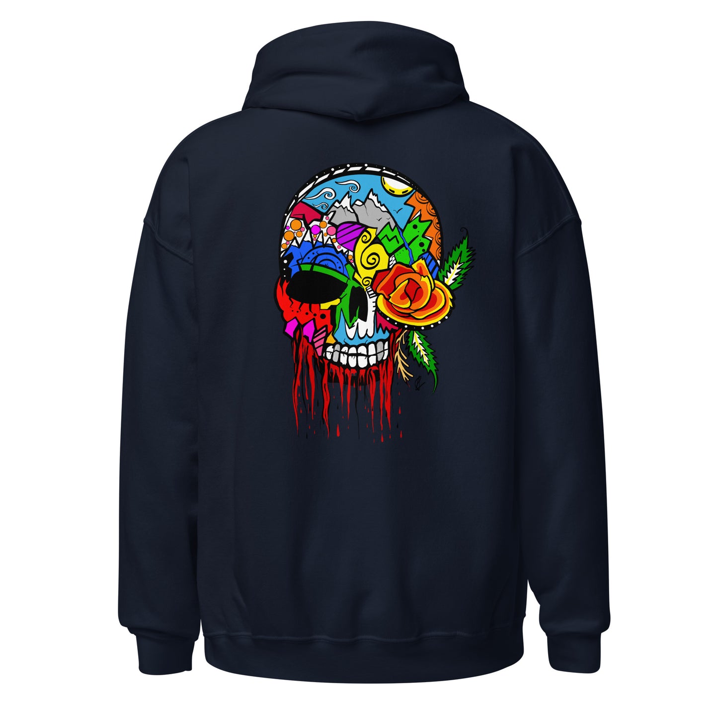 Rose Skull - Unisex Hoodie