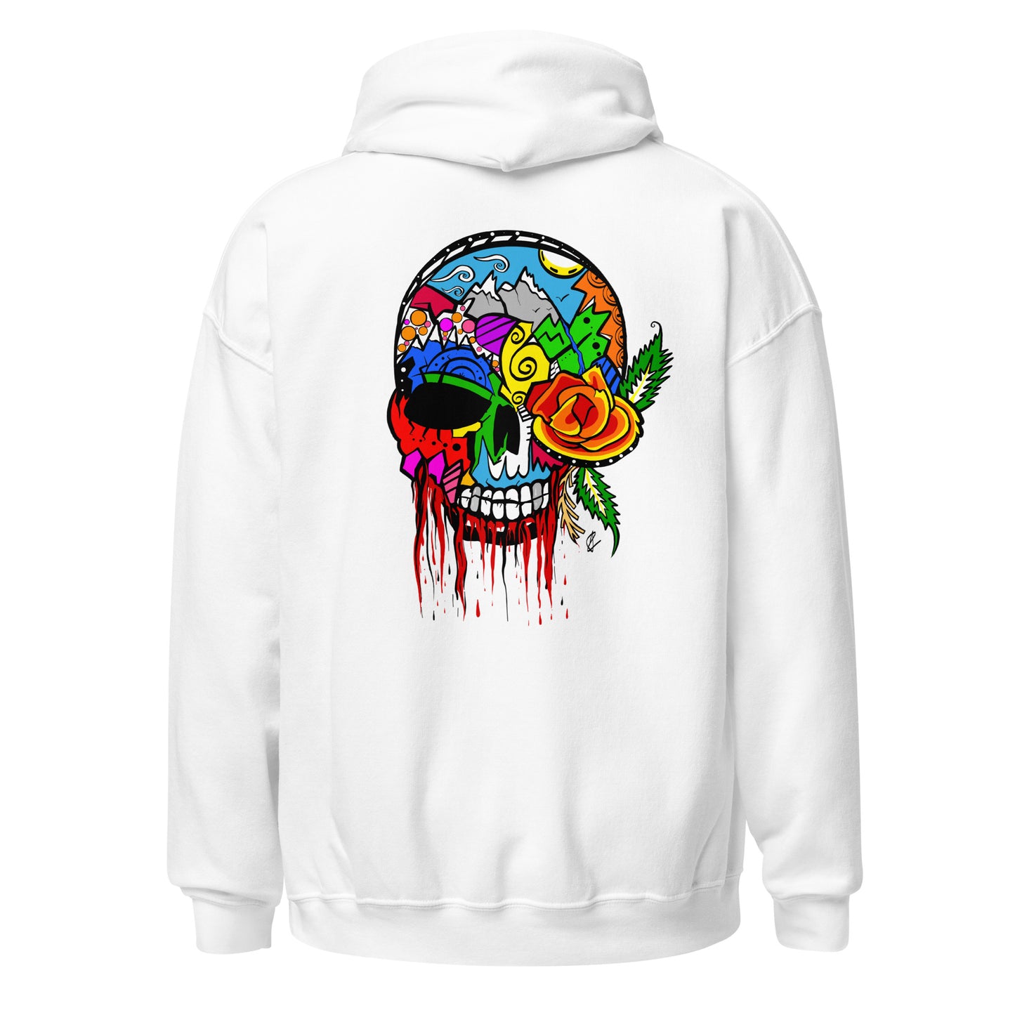 Rose Skull - Unisex Hoodie