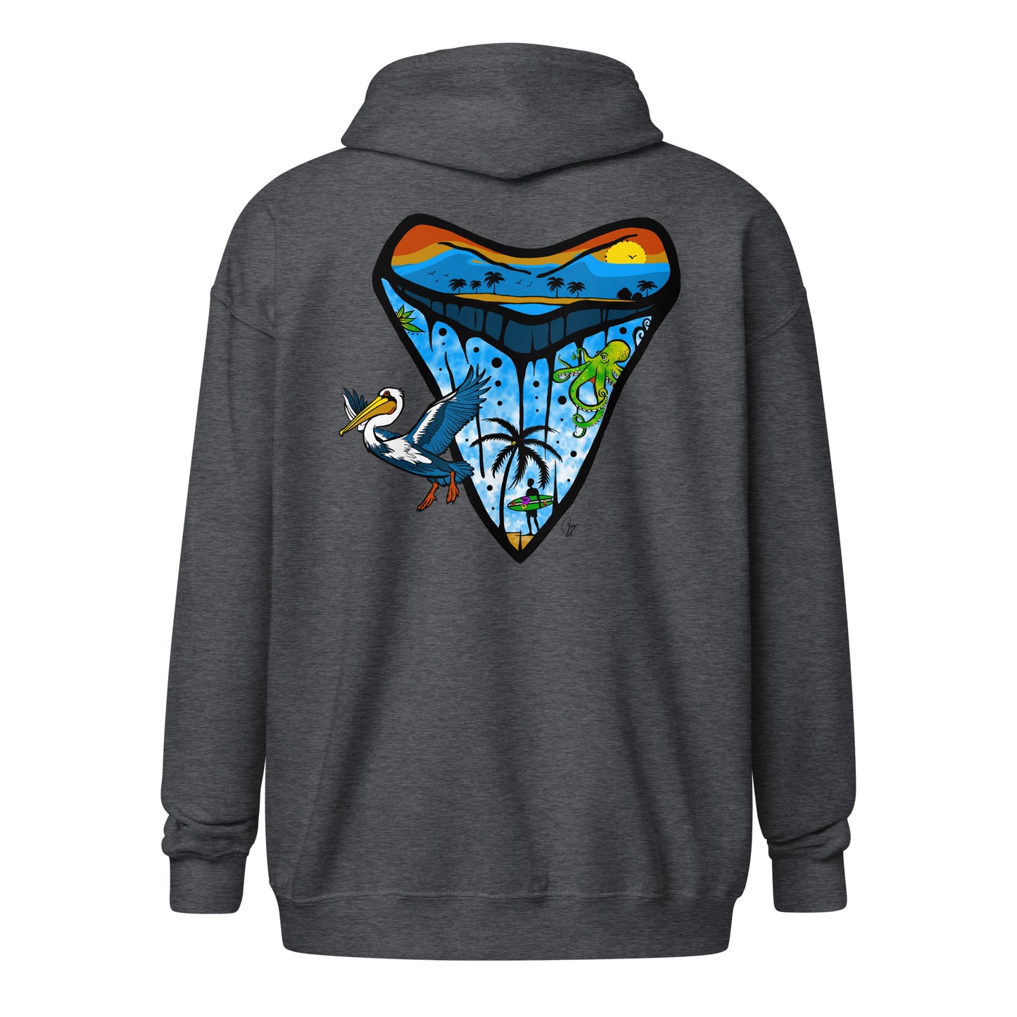 Shark tooth - Unisex ZIP hoodie