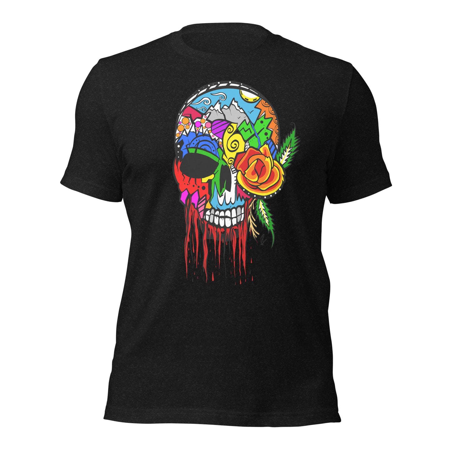 Rose Skull - Unisex t-shirt